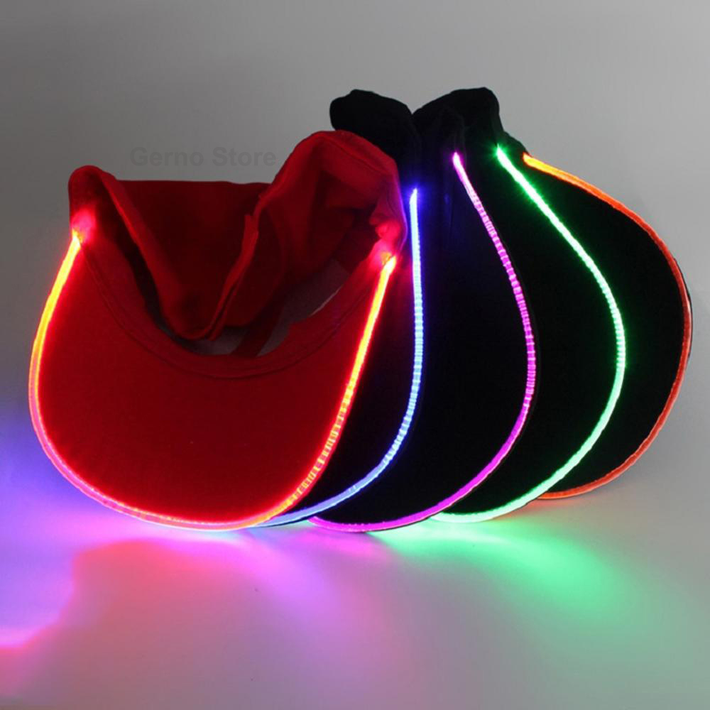 Adjustable LED Luminous Baseball Hat/Cap Glow Club Party Baseballs Hip-Hop Outdoor Sports Hat For Women Men Christmas Party Peak