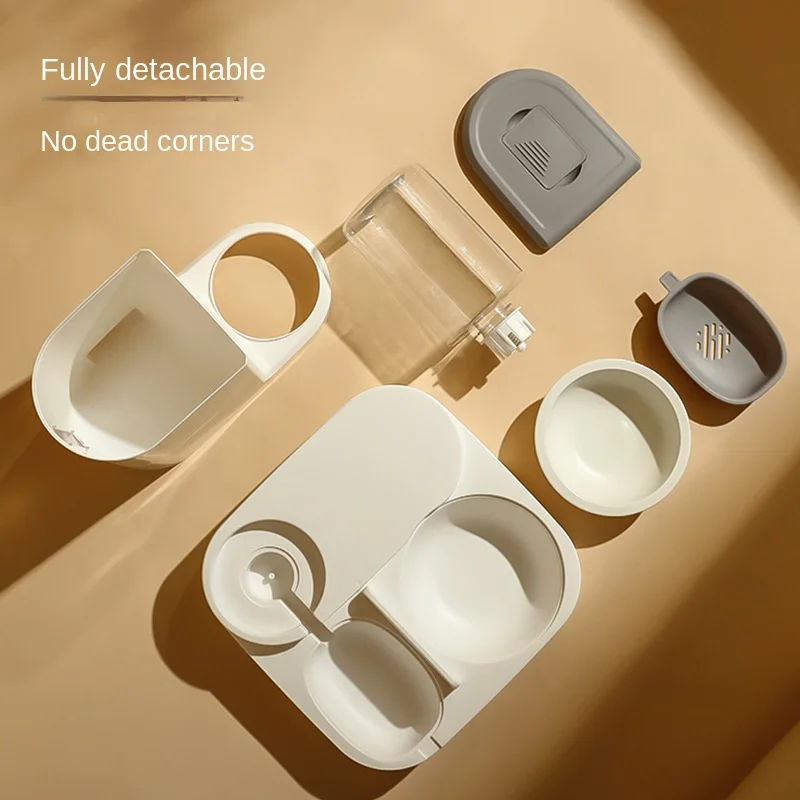new 2025 Automatic Cat Feeding and Water Feeding Device, Dog Bowl, Cat Basin, 2-in-1 Water Dispenser, Cat Bowl, Pet Supplies