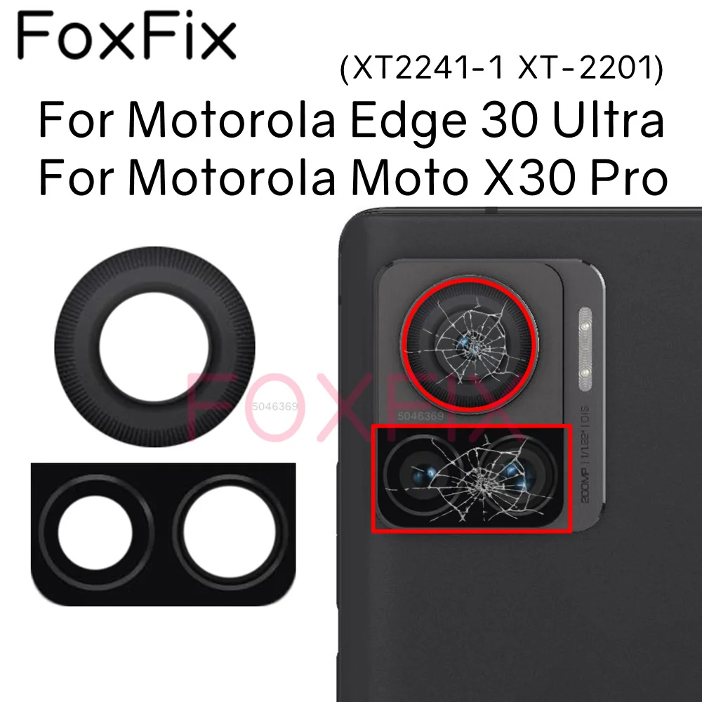Rear Back Camera Glass Lens For Motorola Edge 30 Ultra Moto X30 Pro Replacement XT2241-1 XT-2201