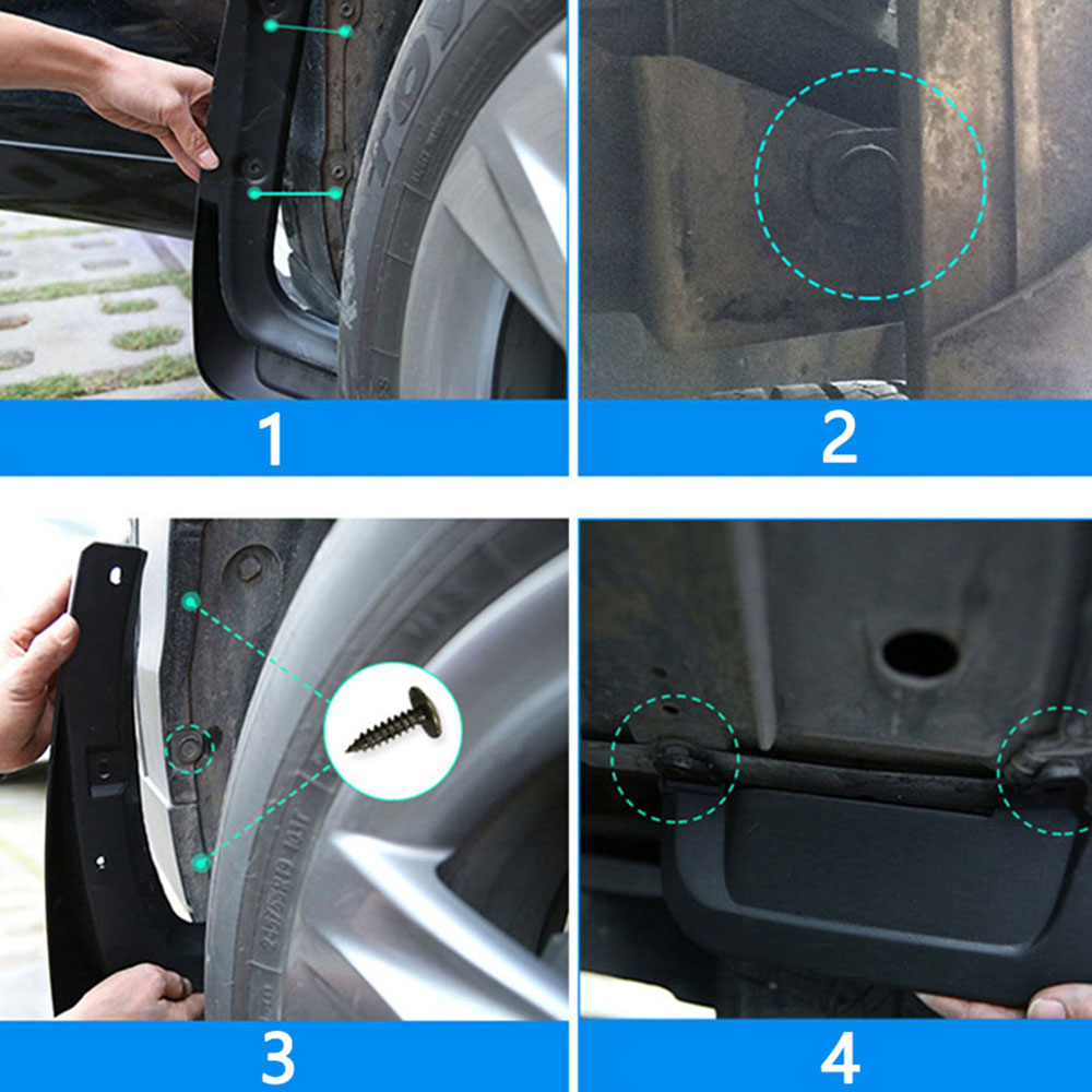 Mudguards for Great Wall Pao GWM Ute 2019~2023 Accessories 2022 2021 2020 GWM P Series Splash Front Rear Wheels Fender Mudflaps