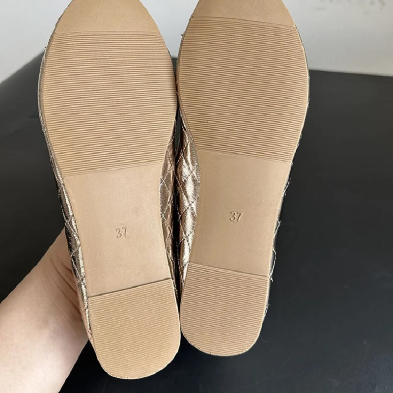 2023 New Women's Shoes With Light Color Contrast Soft Bottom Ballet Flats Round Toe Slip-On Classic Concise Shoes