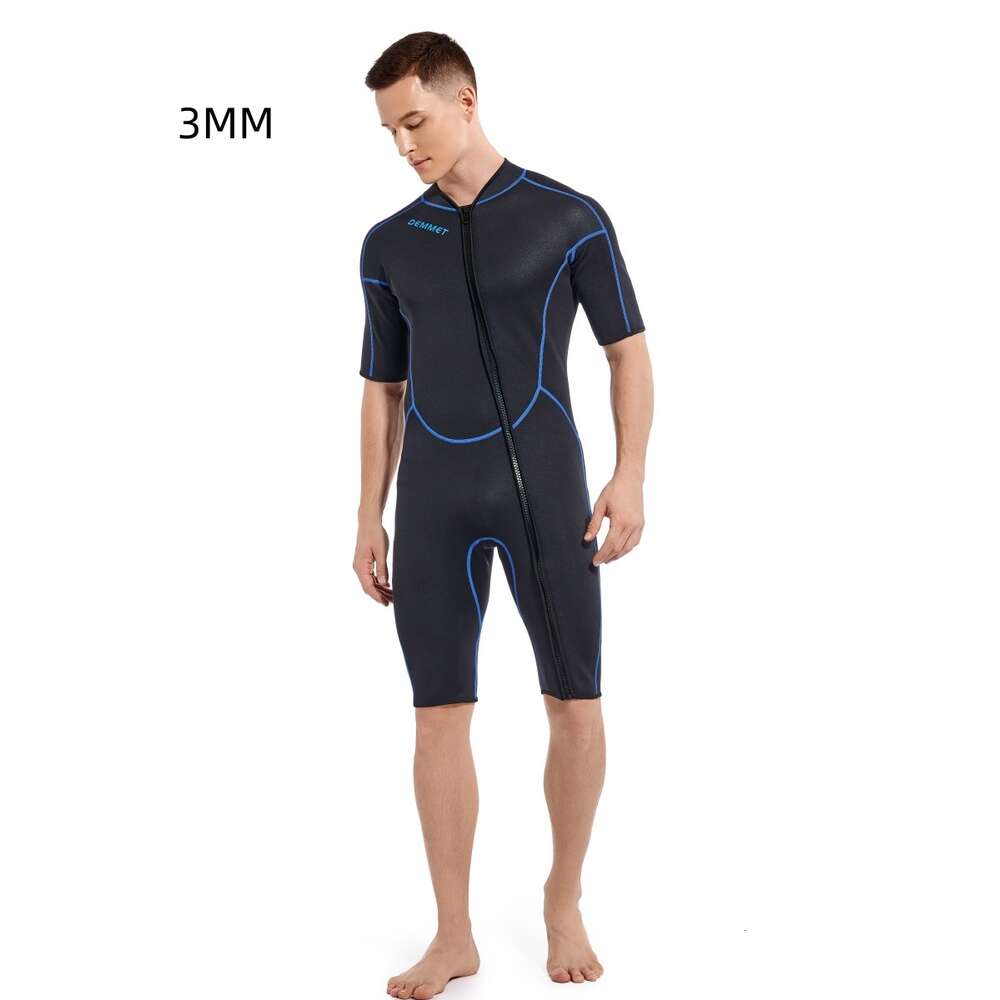 Summer new diving suit, 1.5/3mm short sleeved men's women's jumpsuit, sun protection warmth protection, snorkeling and surfing suit H521-119