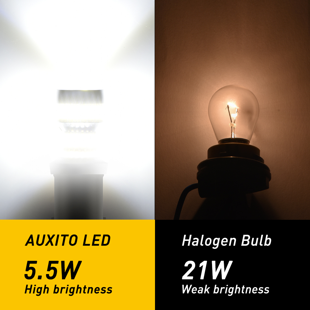 AUXITO 2x P21W Rear Reversing Light LED 1156 BA15S 7056 LED Bulb Car Backup Lamp For XC60 XC90 V70 S80 S40 S60 V60 C30 V50