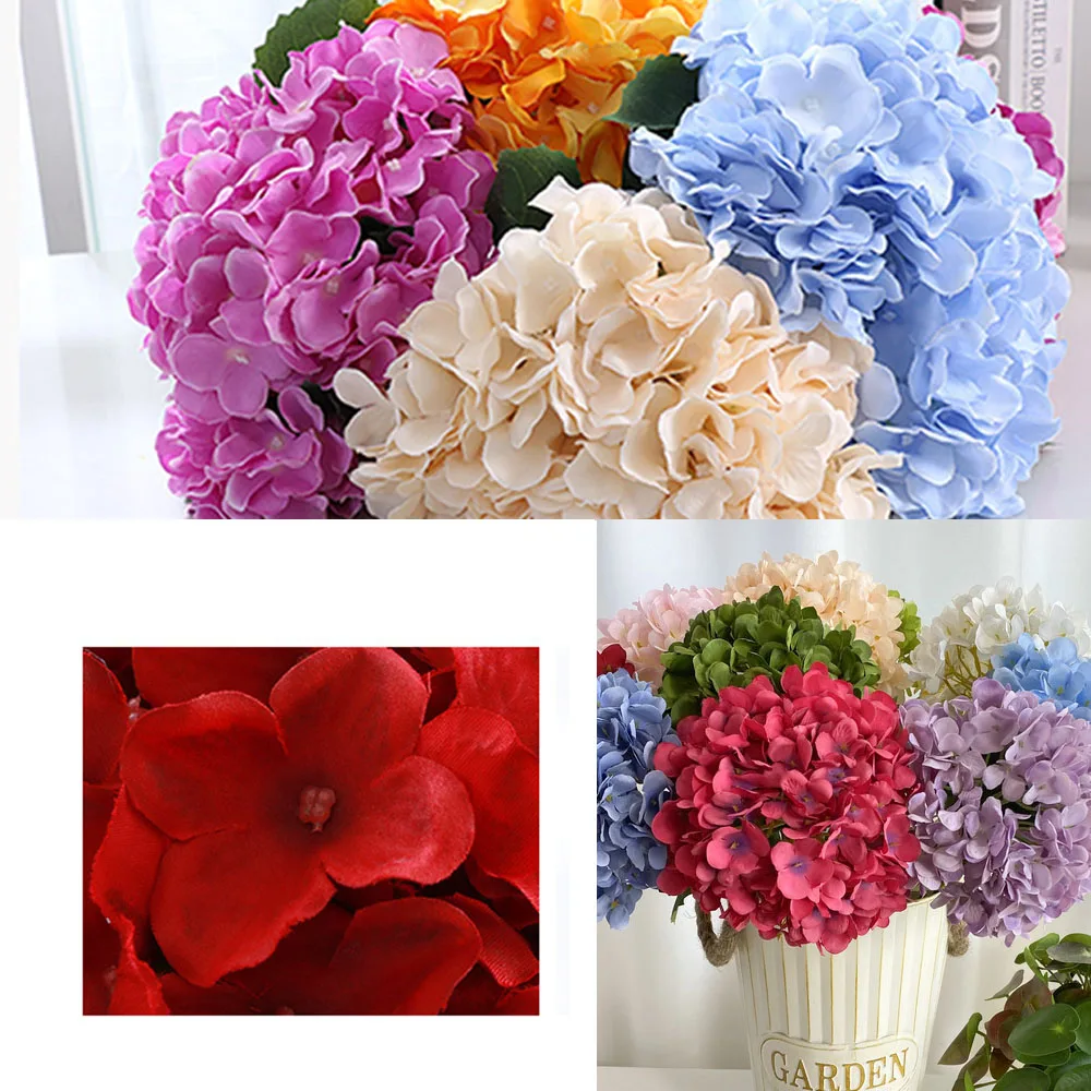 58cm Artificial Flowers Silk new Hydrangea for Wedding Home Party Hotel 2025 Living Room Table Accessories Decoration