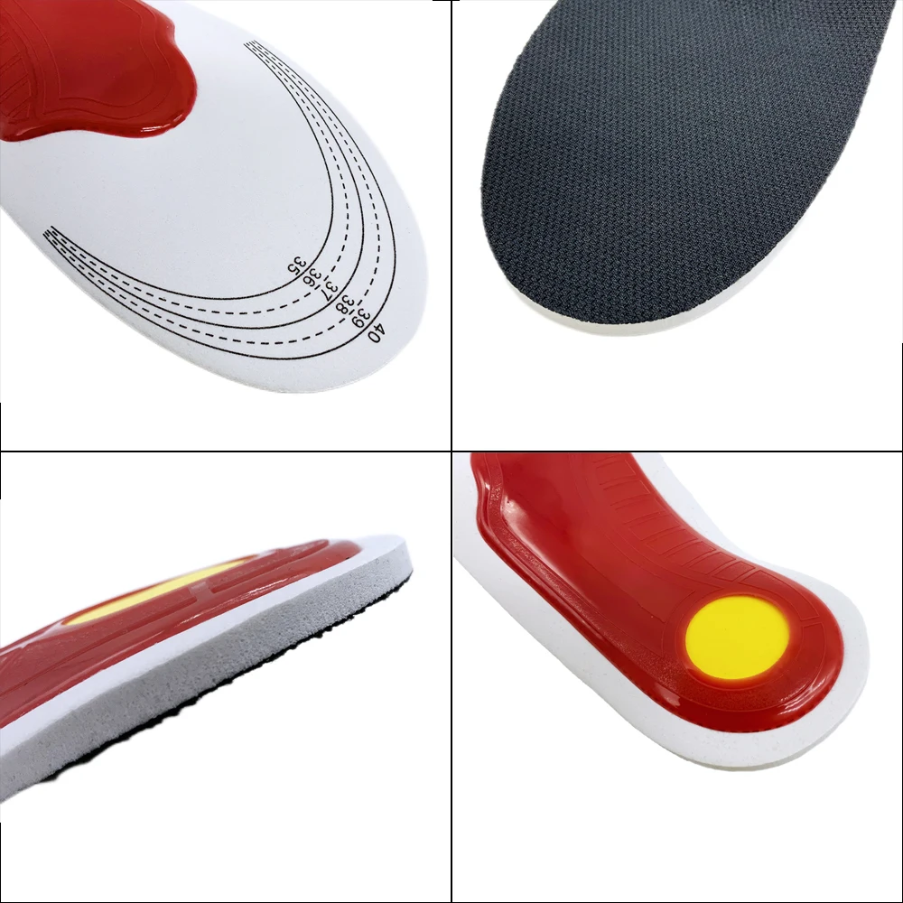 1 Pair Premium Orthotic Gel High Arch Support Insoles Gel Pad 3D Arch Support Flat Feet Women Men Orthopedic Foot Pain Unisex