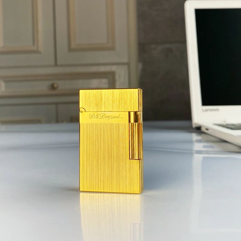 New Retro Lighter Bright Sound Brass Shell Windproof Lighter Cigarette Men Gift