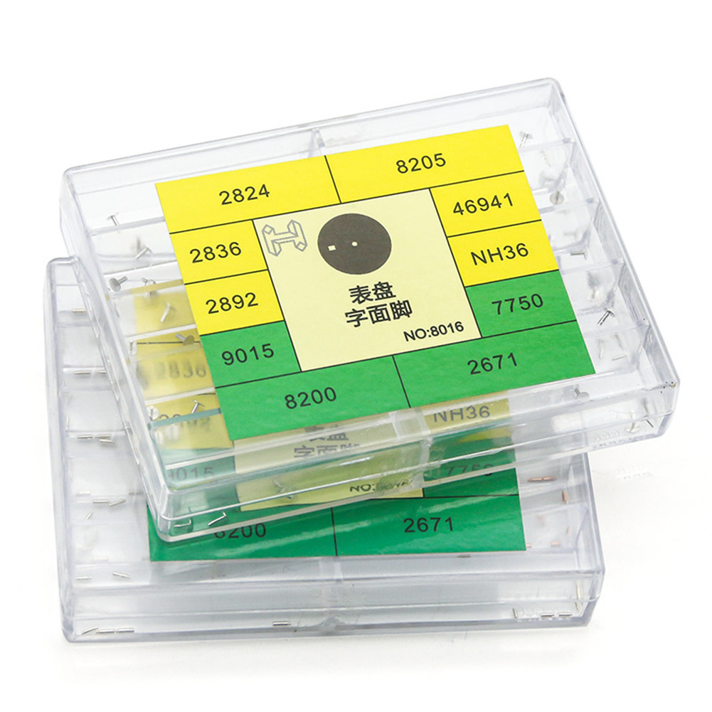 50/100Pcs/box Watch Dial Feet Assortment Spare Parts for Watchmaker Alloy Repair Tool 2824/8205/2836/46941/2892/NH36/9015