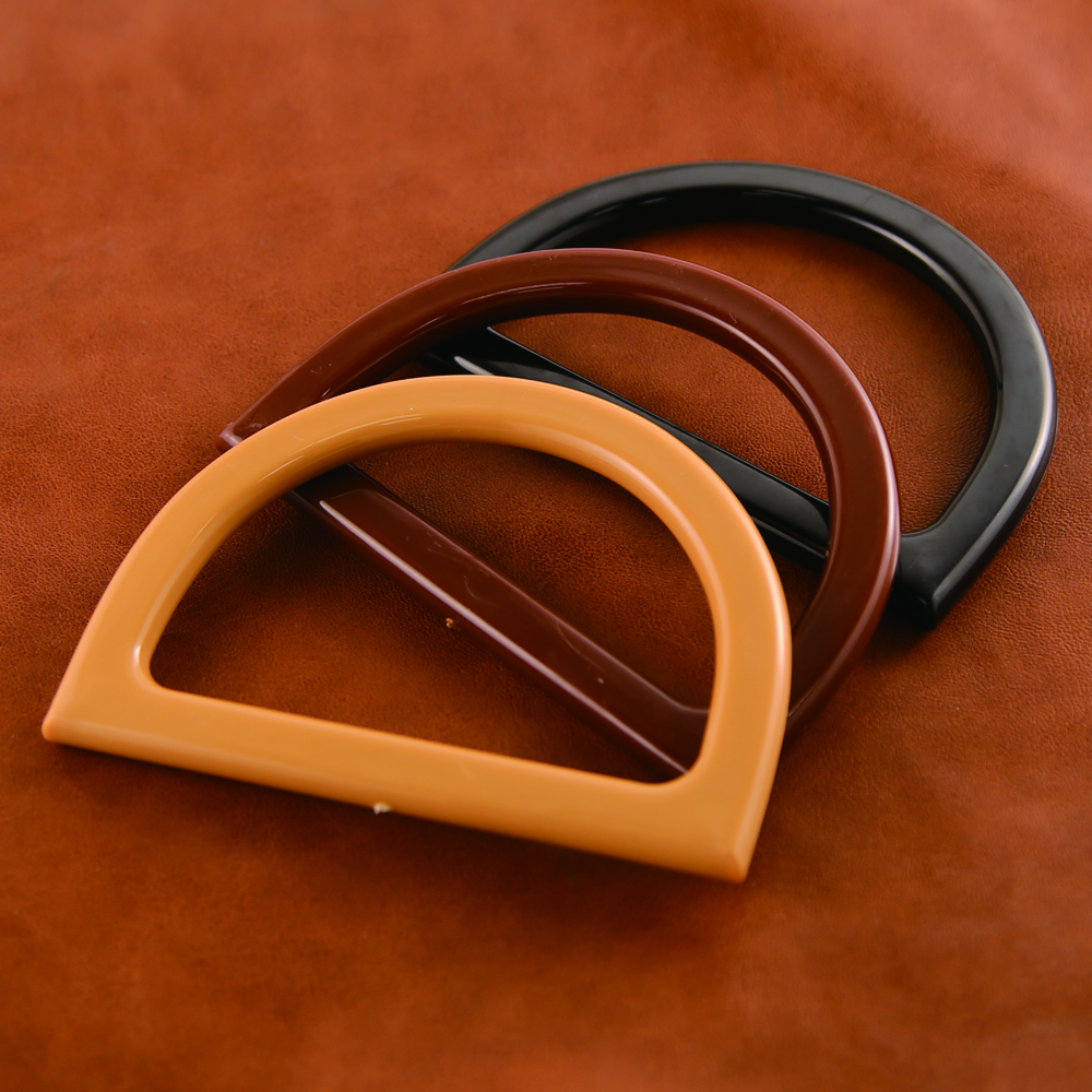 10Pcs D-shaped Plastic Bag Handle Replacement Handcrafted DIY Bags Accessories Handbag Purse Tote Handle