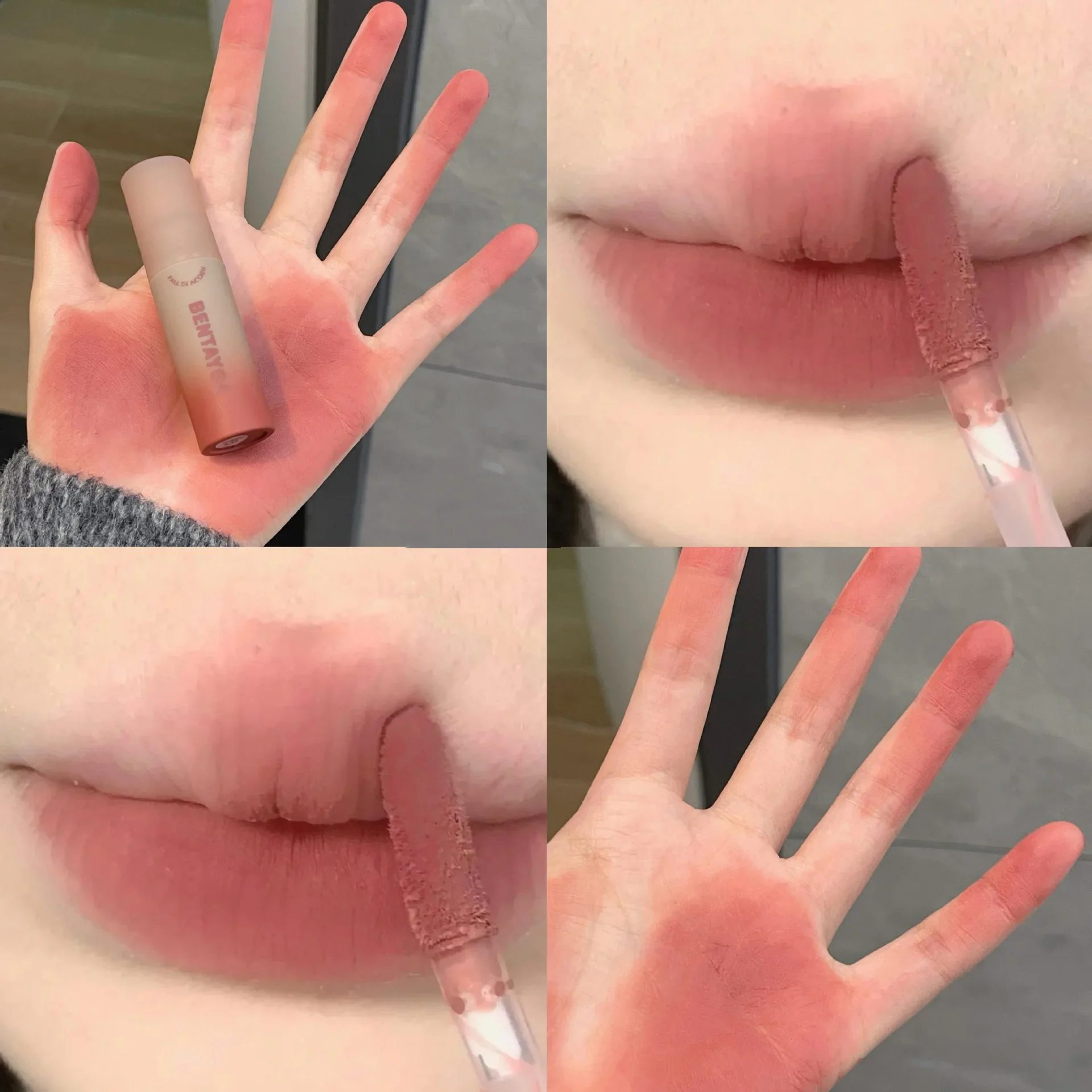 Rose Red Brown Stain Lip Gloss Waterproof 2025 Long-lasting new Easy To Wear Veet Lip Mud Autumn/Winter Ambience Korean Makeup Lip Tint