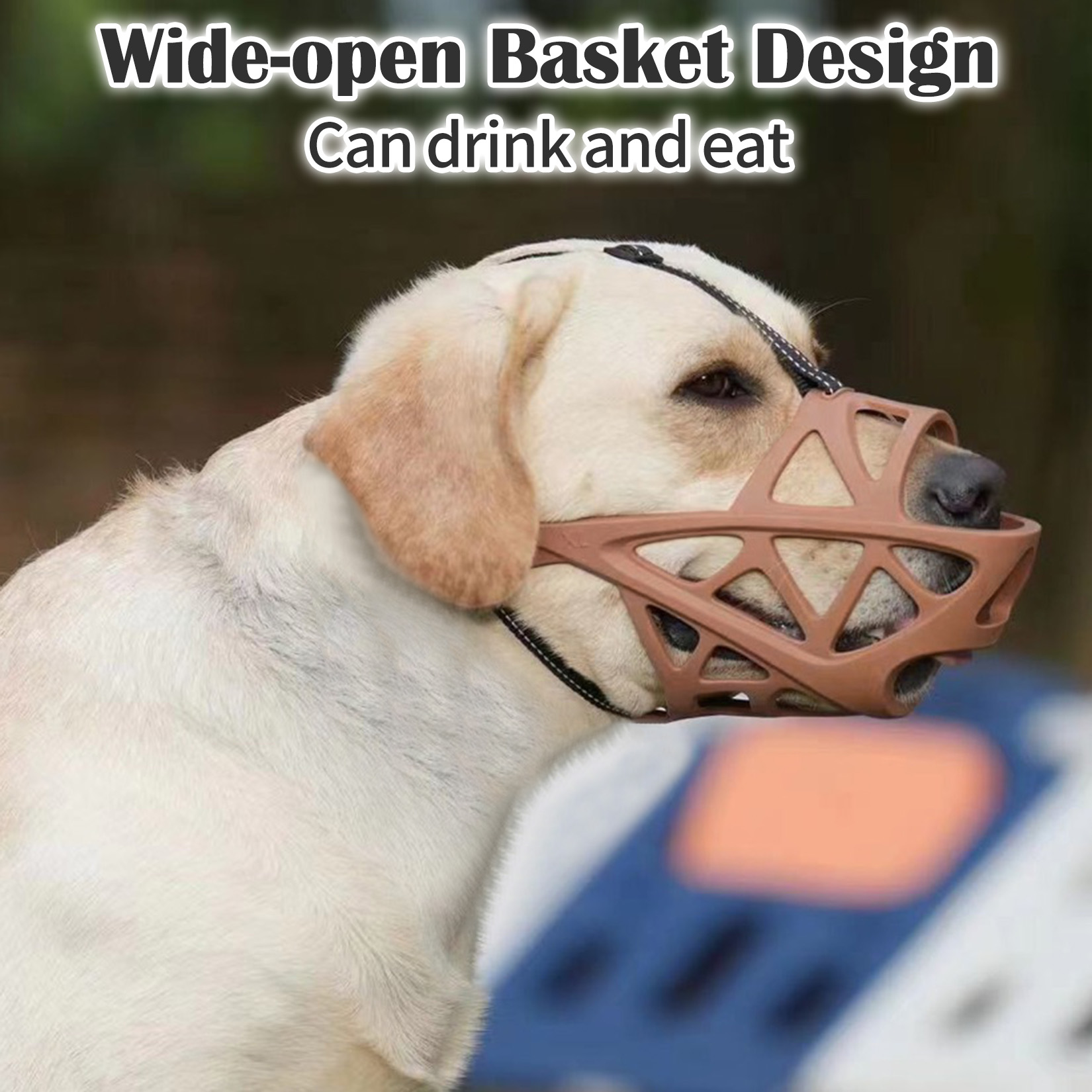 Breathable Dog Muzzles Anti Biting Chewing Pet Mouth Mask Small Medium Large Dogs Mouth Cover Training Leash Leader Dog Supplies