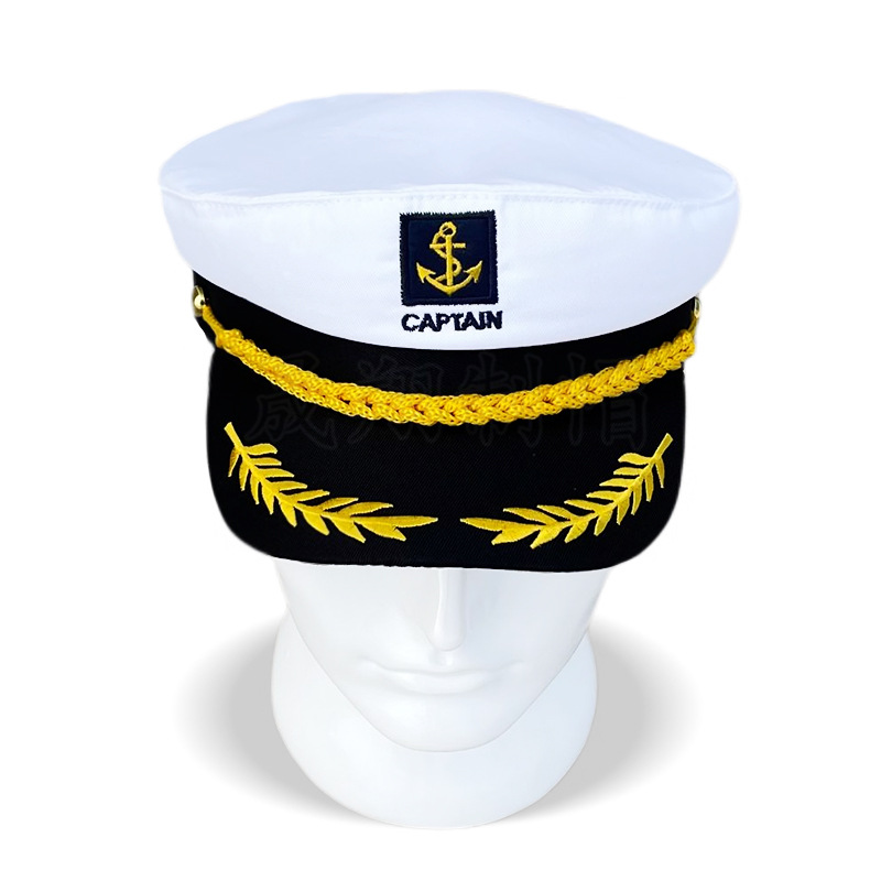 Adult Yacht Sailor Captain Hat Adjustable new Men's and Women's Party Hat Makeup Ball 2025 Dressing Event Excellent Stylish Accessories