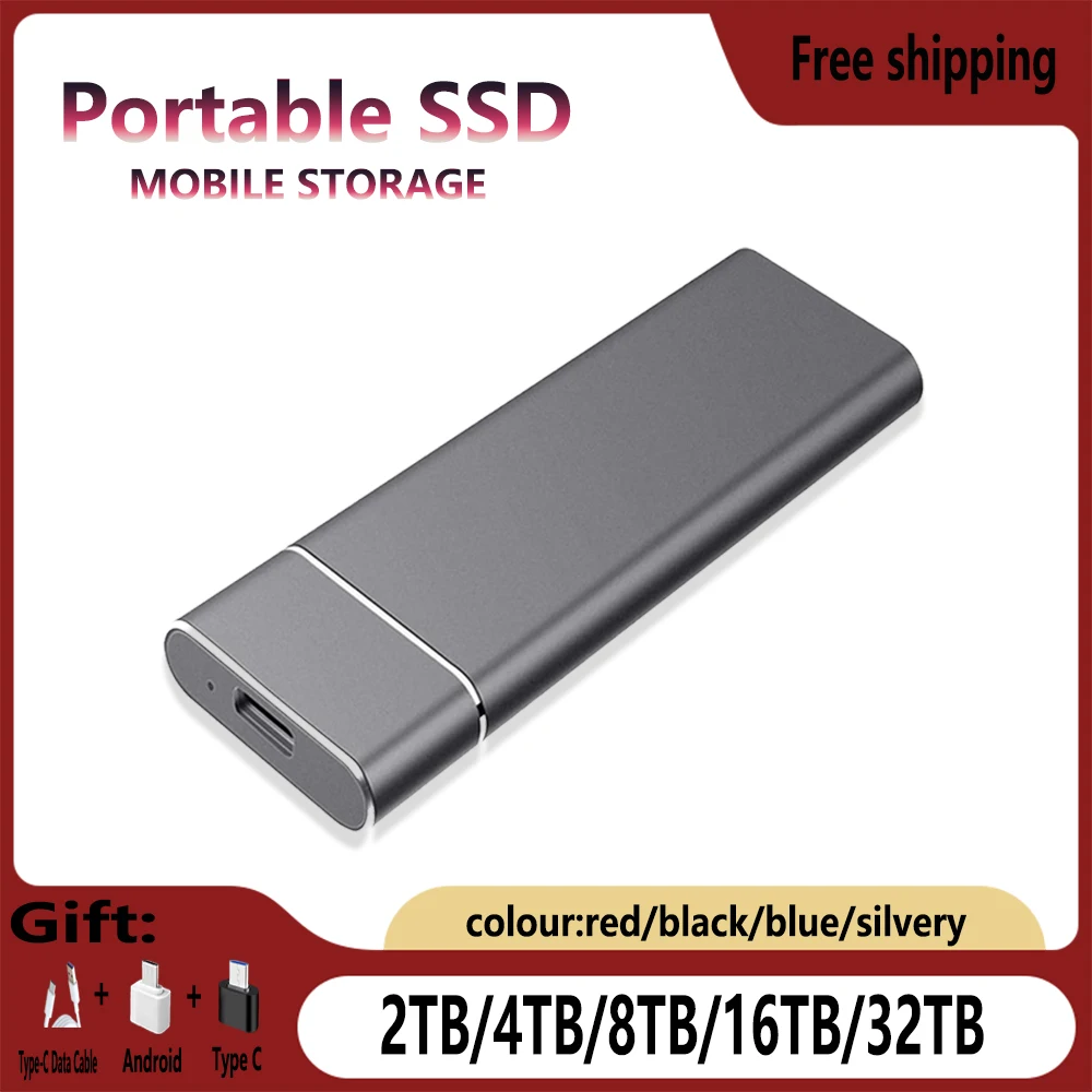 High Speed USB 2025 3.1 SSD Sata 2TB Portable SSD Pen Drive 1TB Metal Disco Duro Externo new 16TB Cle USB Flash Drive 128GB Fiee shipping