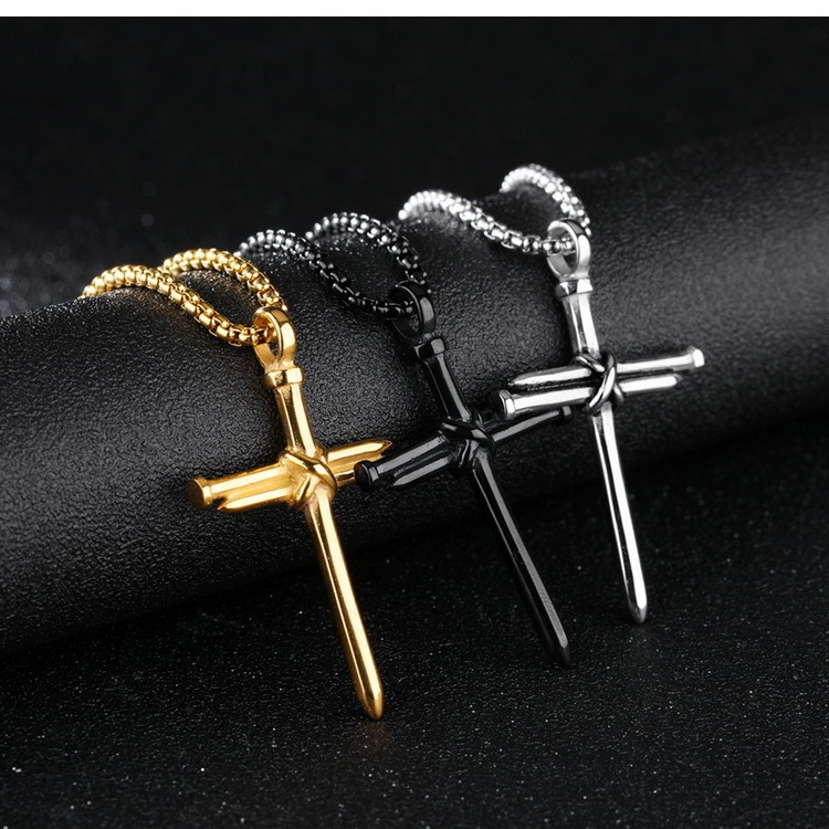 Men Pendant Necklace Designer Necklace Chains Stainless Steel Nail Pendans Punk Men Necklaces Fashion Jewelry High quality