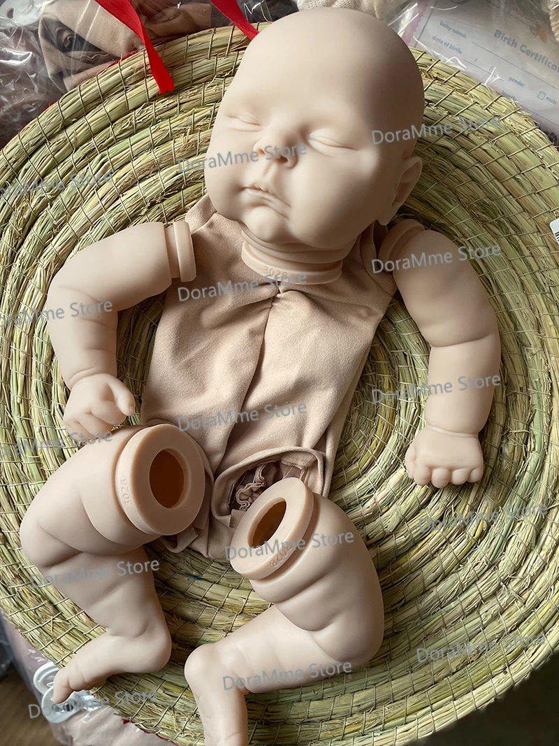 21Inch Peaches Reborn Kit Unpainted Doll Balnk 2025 Kit new Soft Touch Fresh Color Unfinsihed DIY Kit with Cloth Body