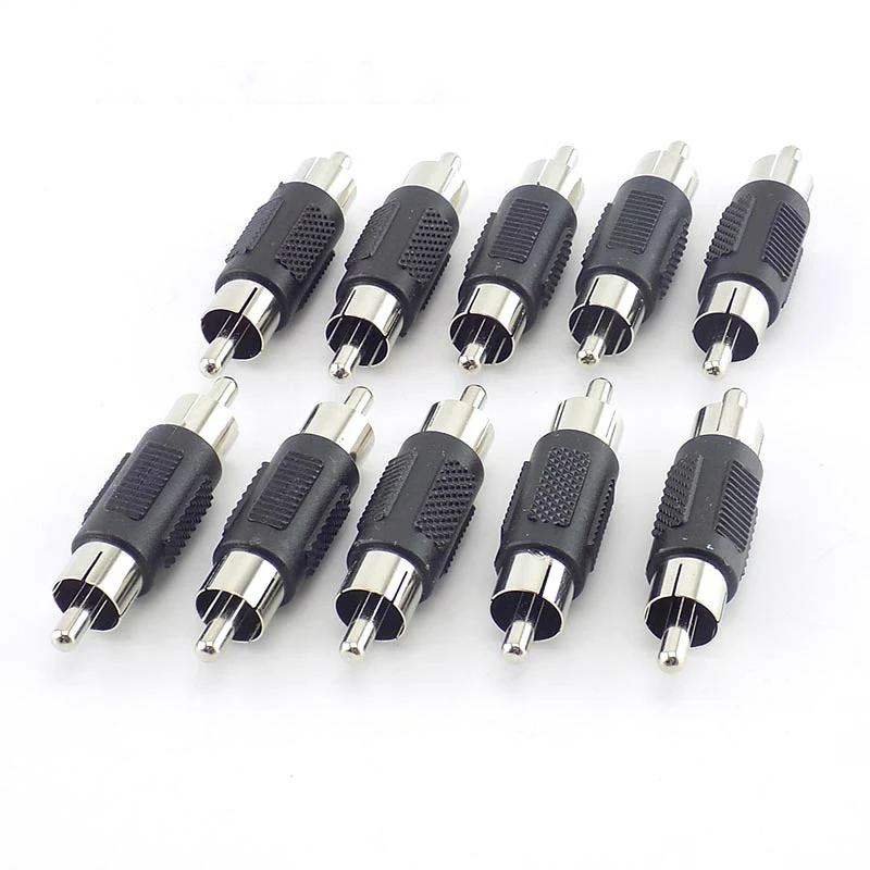 5pcs 10pcs RCA Female to Female Coupler Plug Audio Video Cable Jack Plug Adapter Converter RCA Male to Male Joiner Connector