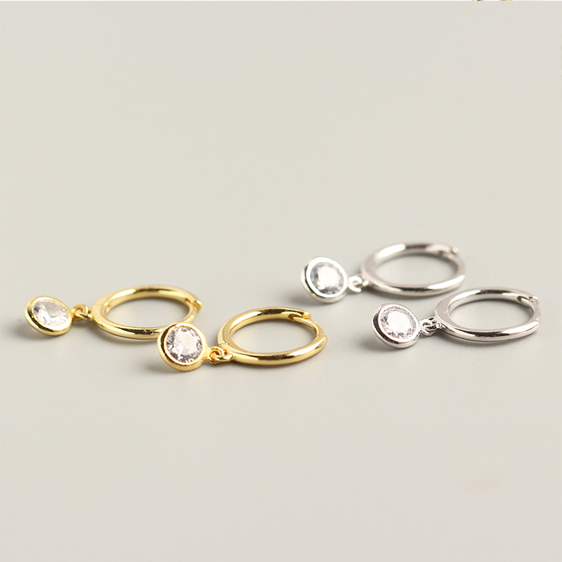 DJMAX 1CT Moissanite Earrings for Women Top Original 925 Sterling Silver Lady's Moissanite Diamond Hoop Earrings New 2023