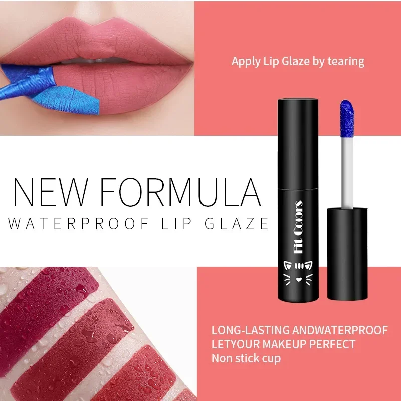 5 Colors Tear-Off new Liquid Lipstick Non-Stick Cup Matte Lip Tinting Waterproof 2025 Lasting Makeup Natural Peel Off Lip Gloss Cosmetics