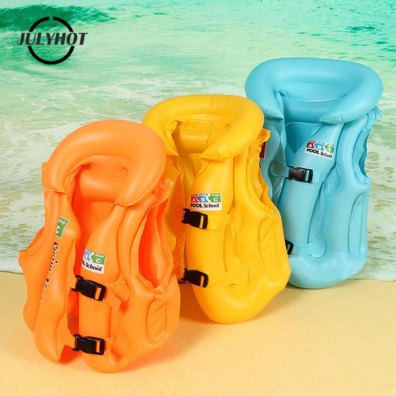 1-13 Years PVC Kid's Swimming Inflatable Life Jacket Buoyancy Vest Children's Arm Ring Inflatable Swimming Equipment Random