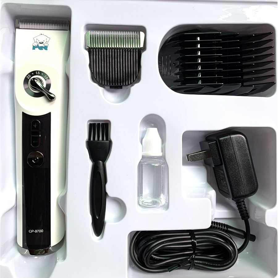 CP9700 Rechargeable Dog Hair Clipper Pet Trimmer 5 Speeds Dog Clippers Electrical Cat Grooming Shaver Haircut Machine