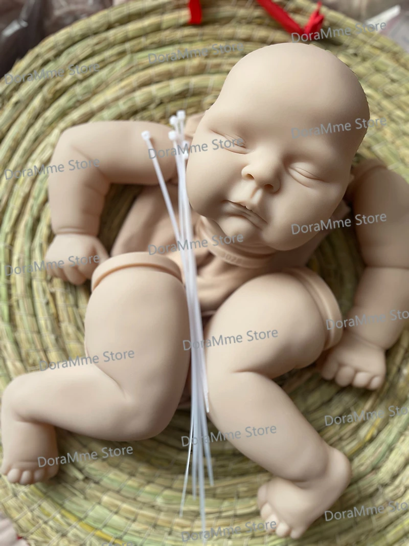 21Inch Peaches Reborn Kit Unpainted Doll Balnk 2025 Kit new Soft Touch Fresh Color Unfinsihed DIY Kit with Cloth Body