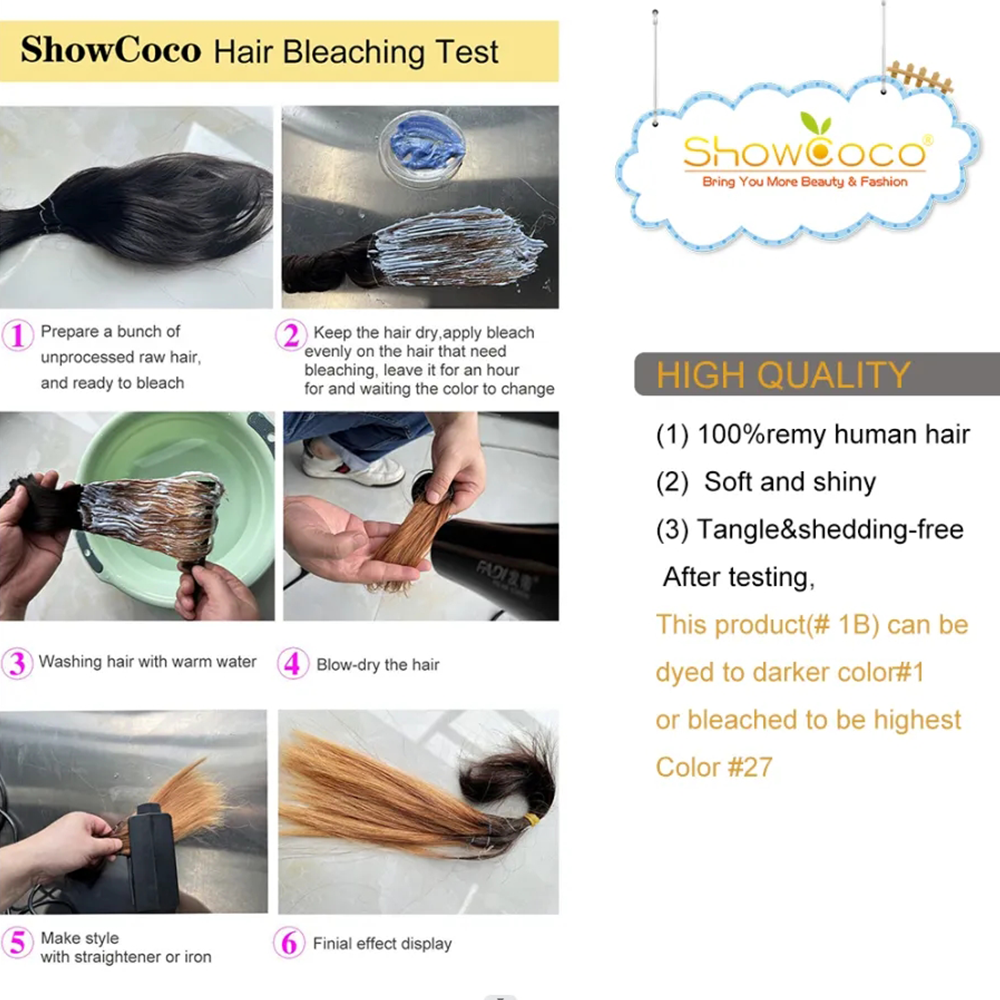 ShowCoco Light Yaki Tape In Human Hair Extensions 12"-26" Yaki Straight Nautral Color Invisible 100% Remy Hair