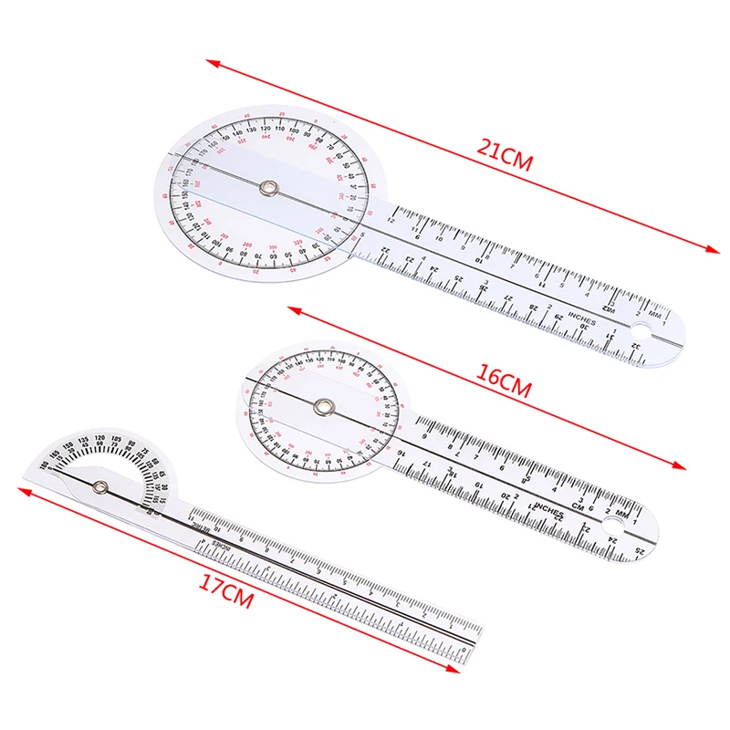 360 Goniometer 0- Degree Angle Medical Spinal Angle ddmysmile Ruler Angle Inclinometer Ruler Protractor Angle Finder Measuring Tool Smile 0-