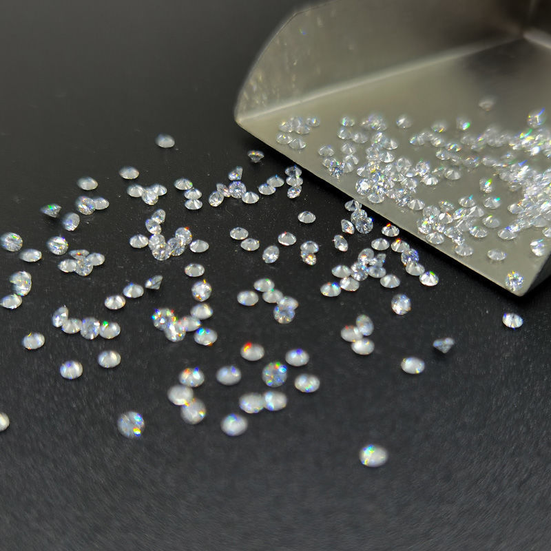 100% Genuine Wholesale 0.5ct/Lot D Color 0.7~3.0mm Round Cut Lab Grown Loose Moissanites Stone Test Positive for Jewelry