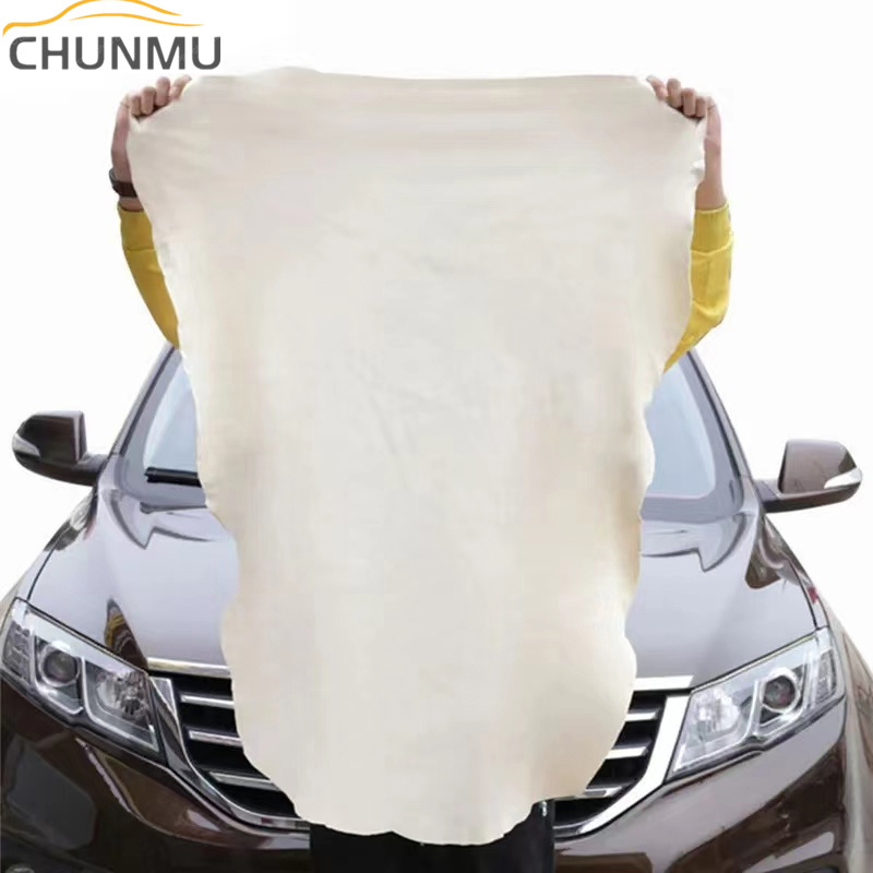 Natural Chamois Leather Car Washing Towels Super Absorbent Car new home 2025 Window Glass Drying Cleaning Cloth Quick Dry car wash towel