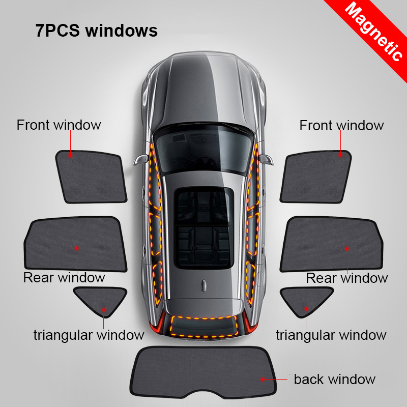 For Mazda 3 Hatchback 2009 2010 2011 2012 2013 Magnetic Car Sun Shade Accessori Window Windshield Cover SunShade Curtain Mesh