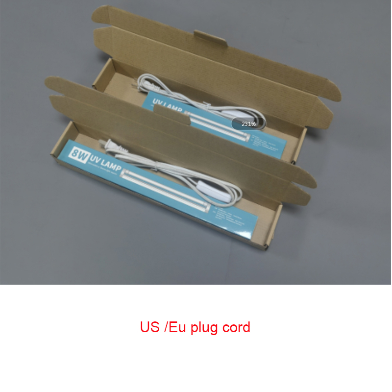UVC Tube Light 110V 220V 4W 6W 8W with Ozone UVC Germicidal Light T5 Disinfection Tube Sterilization UV Lamp for Hospital