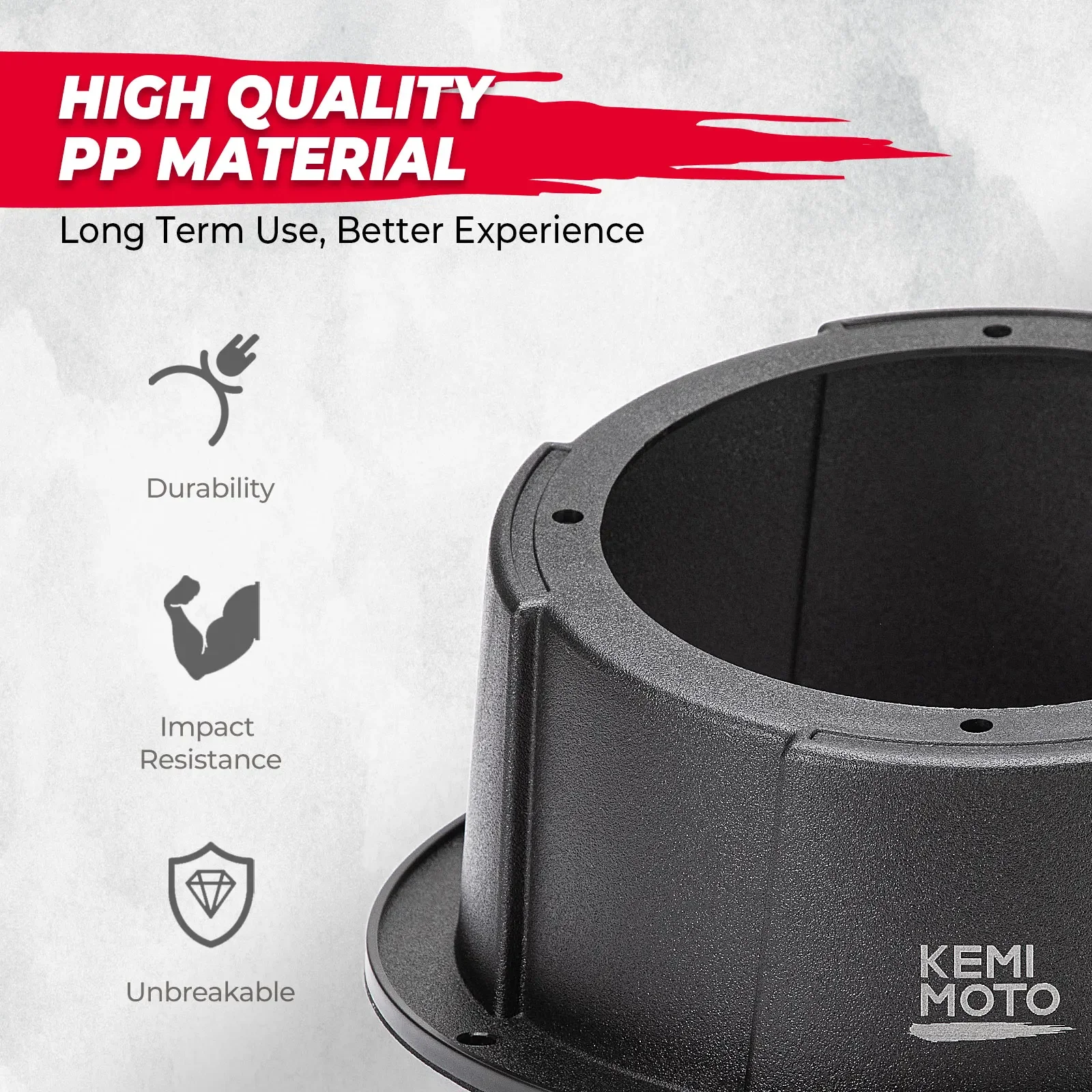KEMIMOTO Universal 6.5" Speaker Enclosure Pod UTV RV Car Boat Trunk Trailer Compatible with Polaris RZR XP 1000 for Can-am X3