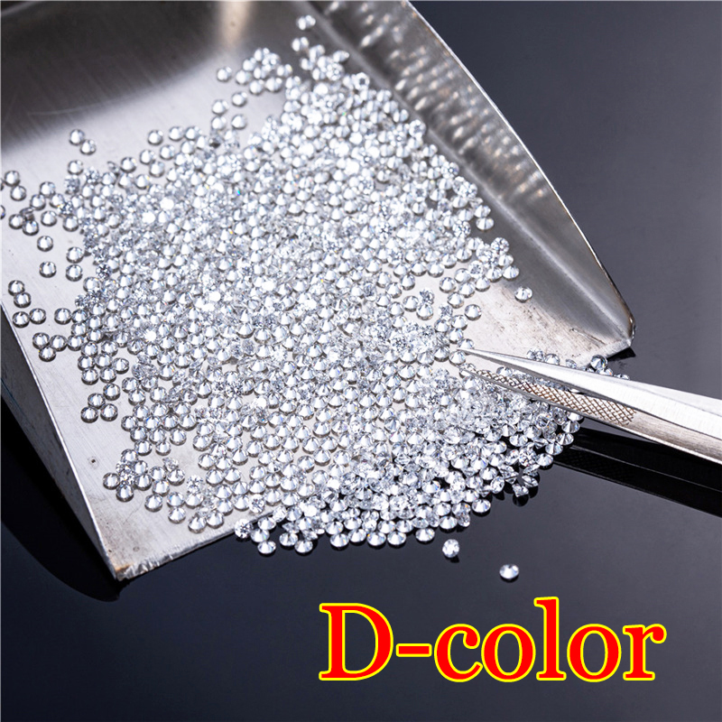 Wholesale 1ct Small Size Stones Loose Moissanites 0.7mm-30ct Top Blue Green Pink Color Lab Grown Moissanite Diamonds Beads