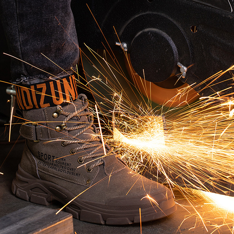Quality High Men & Indestructible Footwear Mens New Safety Puncture-Proof Work Boots Protective Shoes da63 s