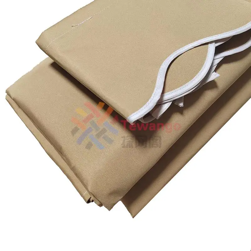 Pure Khaki Retractable Canopy Replacement Fabric Patio Window Cover Garden Sunblock Awning Poly Fabric Waterproof Material