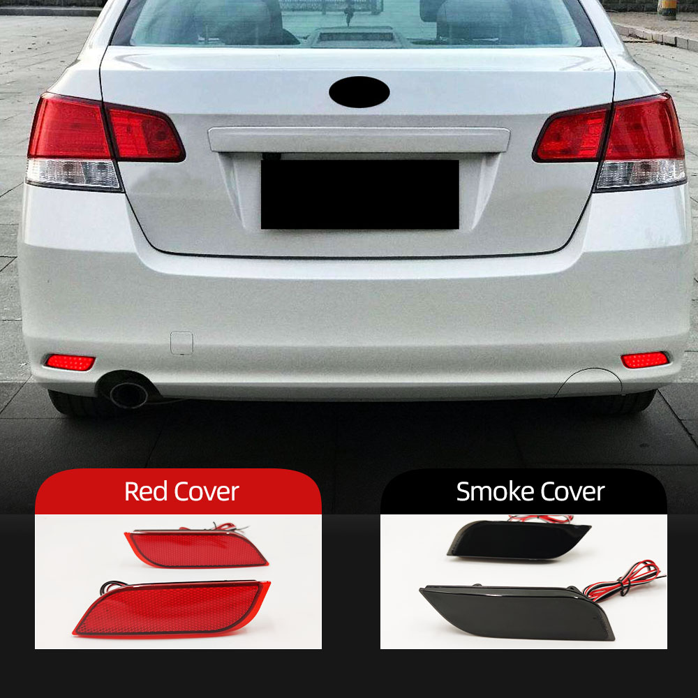 2PCS Backup Tail Light Rear Bumper Lamp LED Reflector Stop Brake Warning Fog For Subaru Impreza XV Crossove