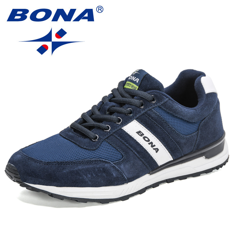2022 BONA New Designers Running Men Comfortable Sneakers Athletic Breathable Footwear Man New atillas Walking Jogging Shoes b1fa