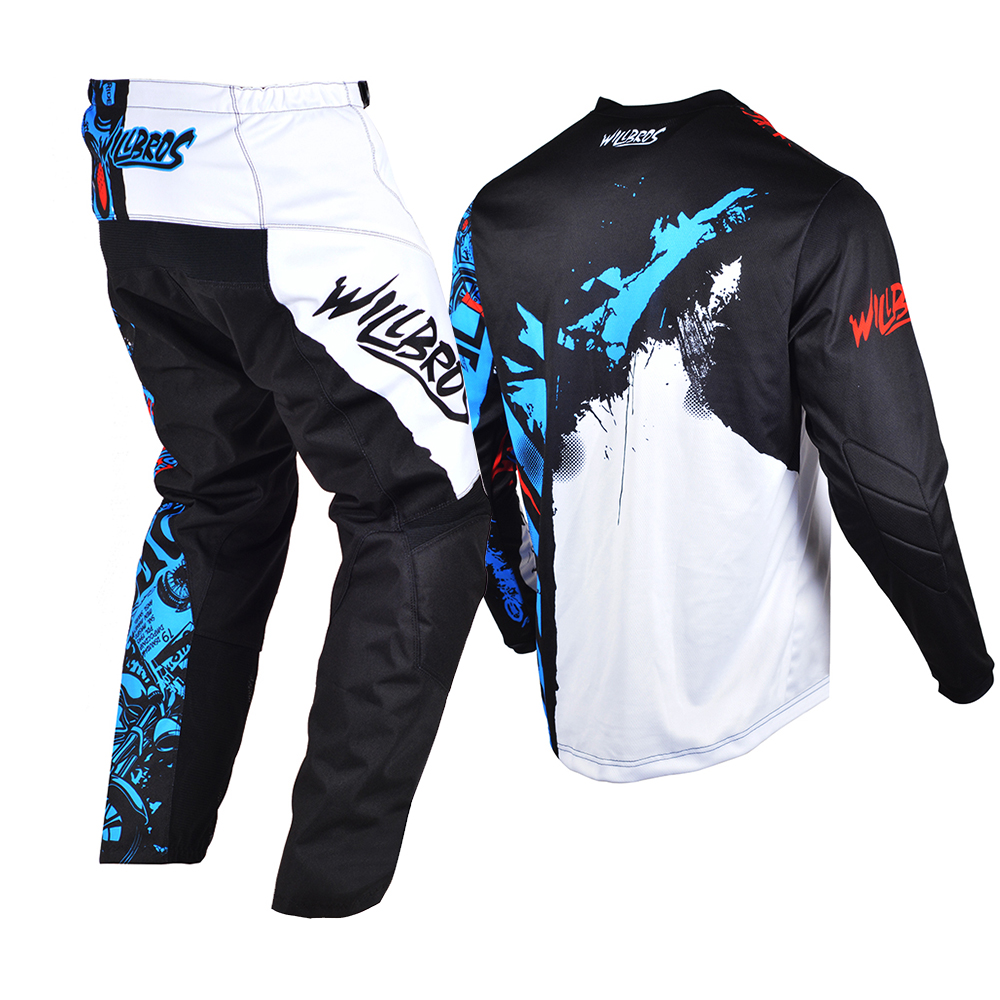 Motocross Gear Set Jersey Pants Enduro Outfit MX Combo BMX DH ATV Dirt Bike Suit Willbros Motorcycle Moto Off-road Kits For Men