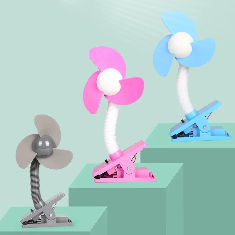 Travel Portable Stroller Clip Fan Summer Selling Baby Stroller Fan Mini Electric Fan Outdoor 240516