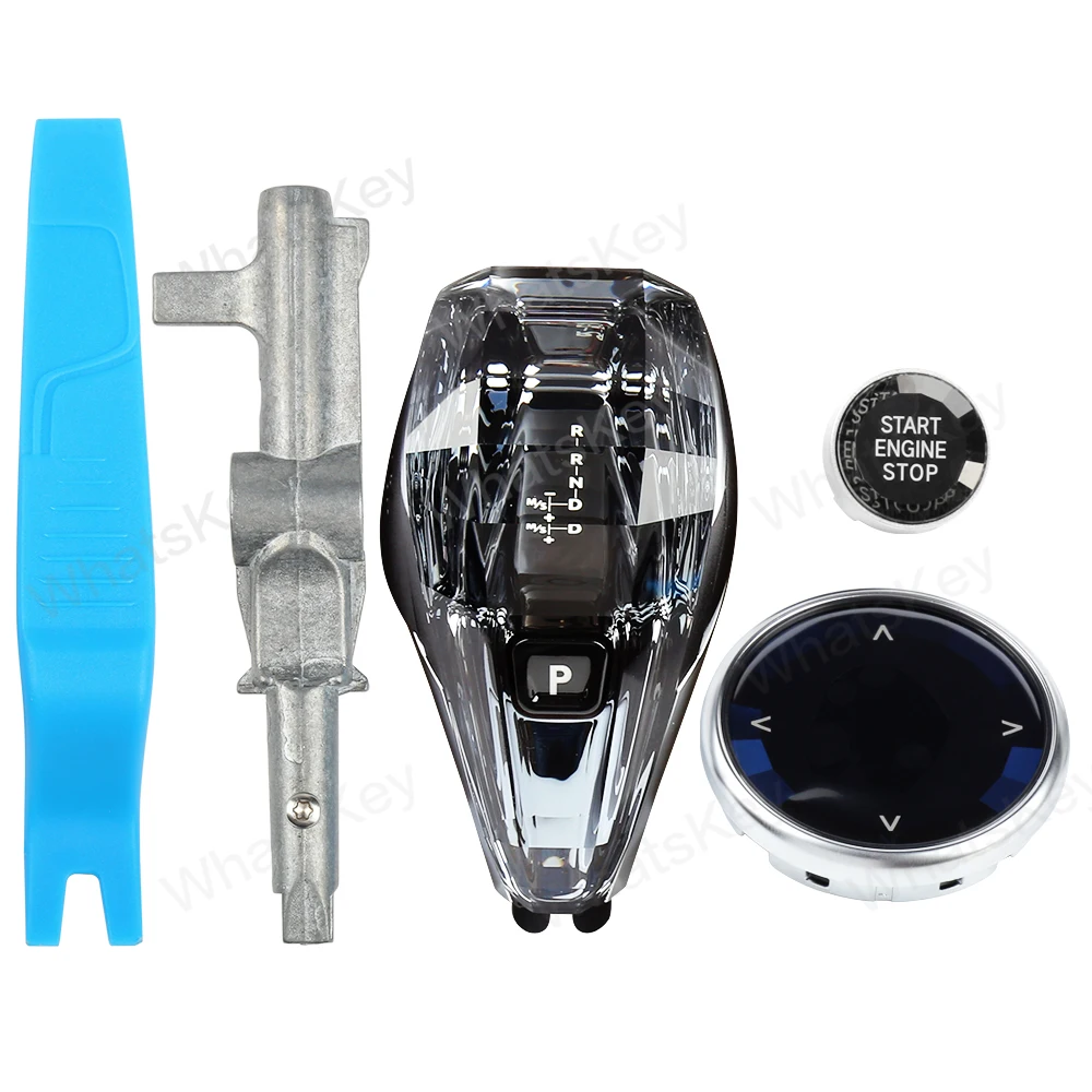 Crystal Gear Shift Knob Short Rod Type for BMW G30 G32 G01 G08 G11 G12 i8 F01 F10 F20 F30 F32 F25 F26 F15 F16 X5 X6 Short Type