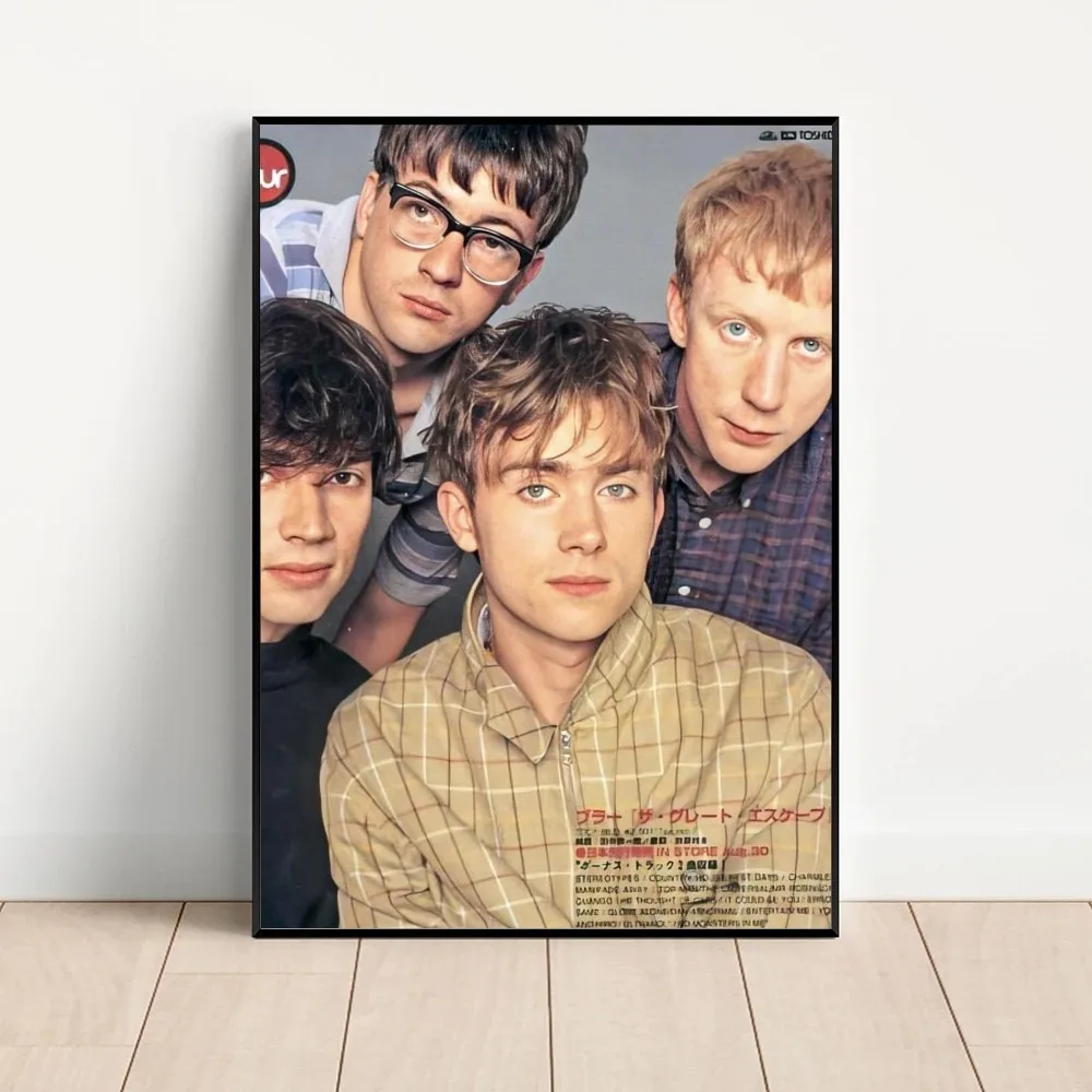 Band Musik Rapper Blur Poster 2025 Kraft new Club Bar Paper Vintage Poster Wall Art Painting Bedroom Study Stickers
