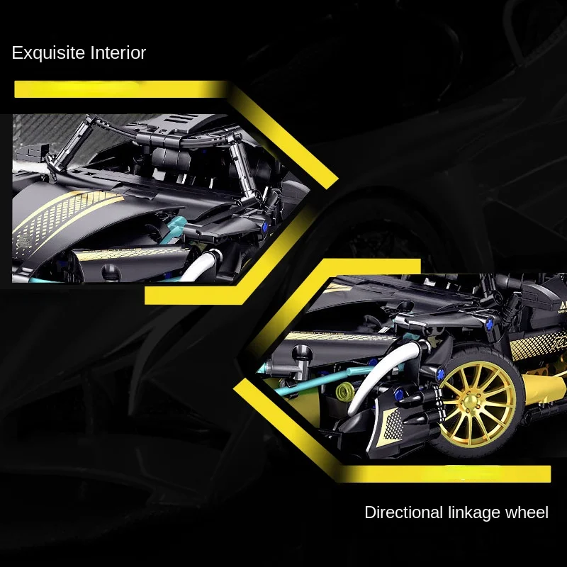 2023 Building blocks Supercar V12 Concept Racing model car build toy Birthday gift Boy Gift Christmas gift 81031