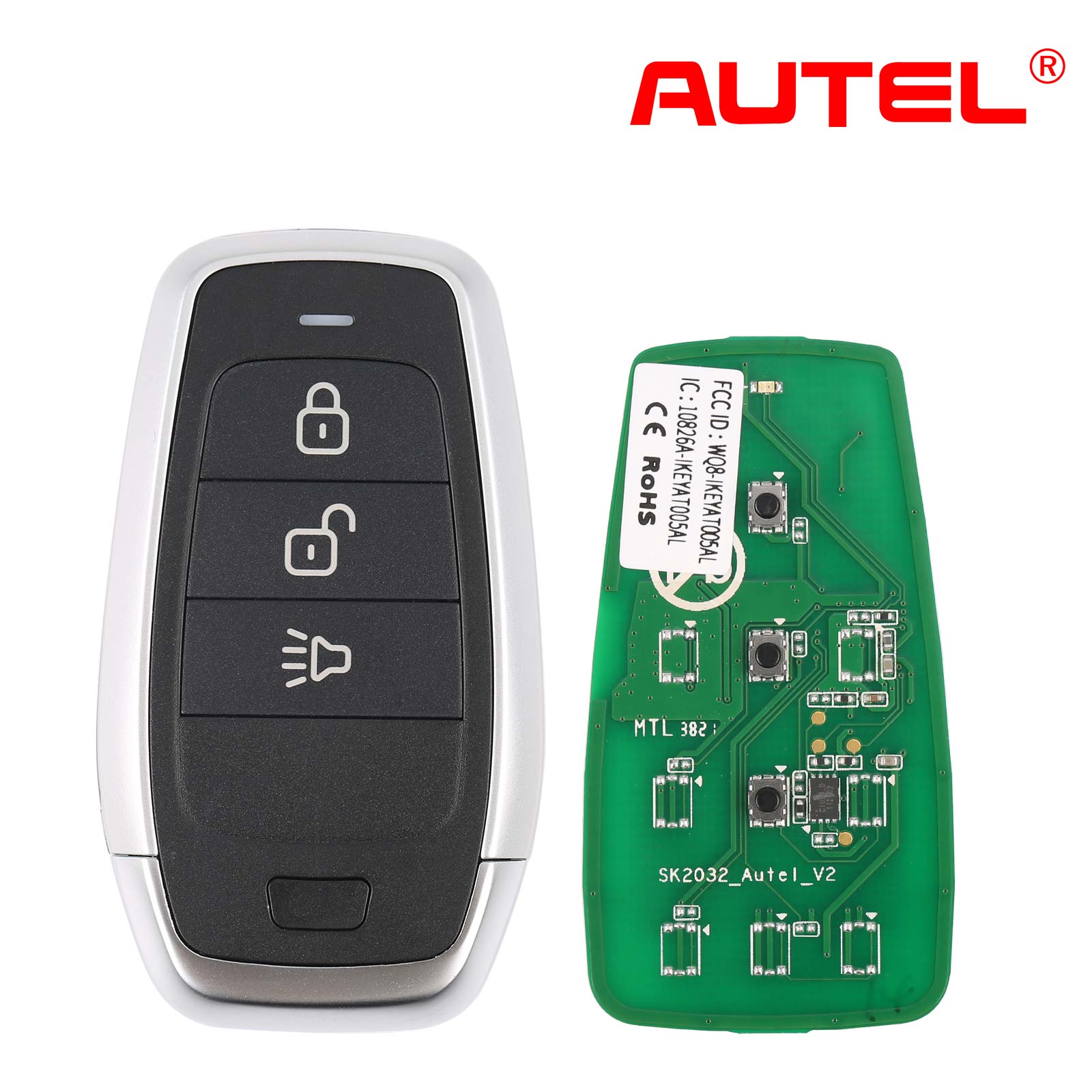 AUTEL IKEY Standard Style Independent Universal Smart Key 315 433MHZ Used with MaxiIM KM100 IM508 IM608PRO Key Programmer 1PCS
