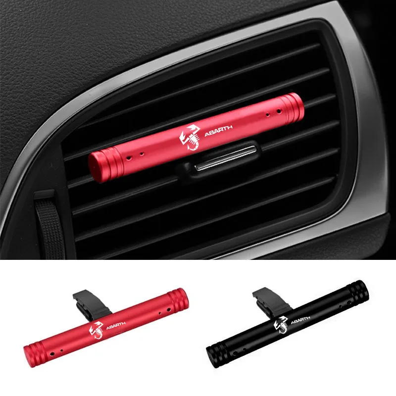 Auto Air Conditioning Vent Solid Perfume stick For abarth 695 595 500 500c 500s competizione 124 Spider PUNTO stickers car decor