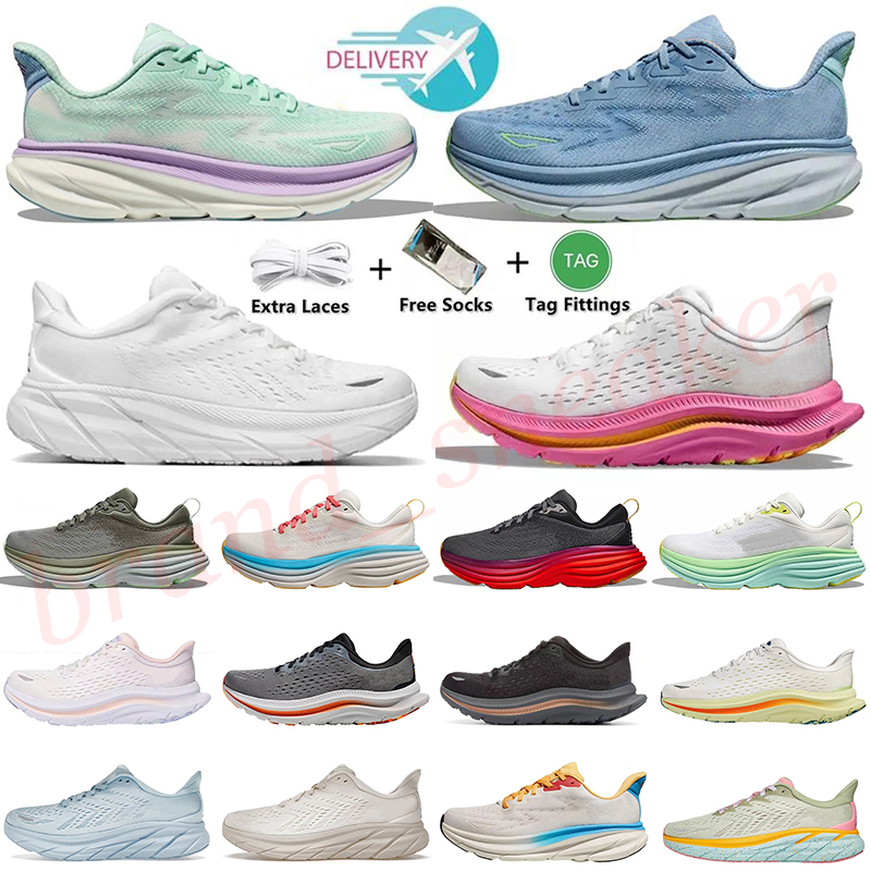 Women Shoes Mens one one bondi 8 Clifton 9 Designer Womens Kawana Runner Sneakers triple black white trainers samber yellow summer song blanc de blanc platform size 47