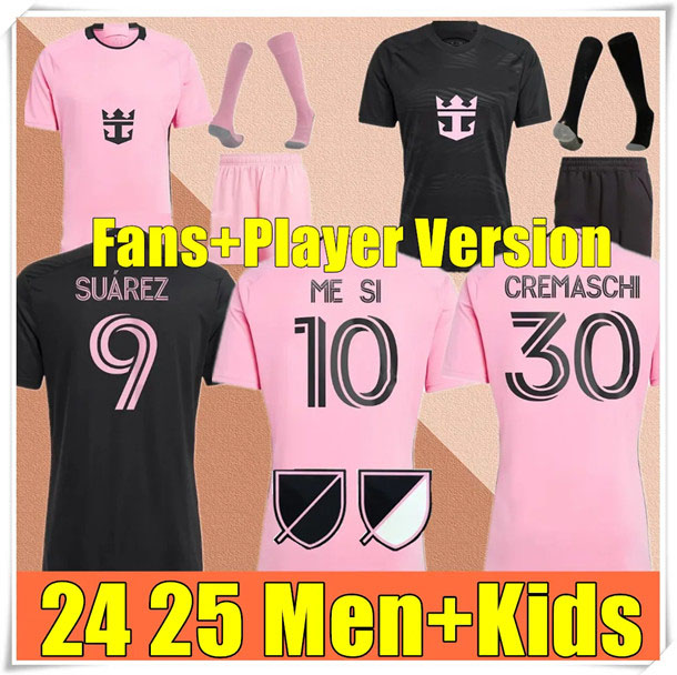 2024 2025 SUAREZ MesSIS Miami Soccer Jerseys CF MARTINEZ Matuidi HIGUAIN CAMPANA YEDLIN TAYLOR MLS 24 25 football shirt men kids kits Player Fans version adultS