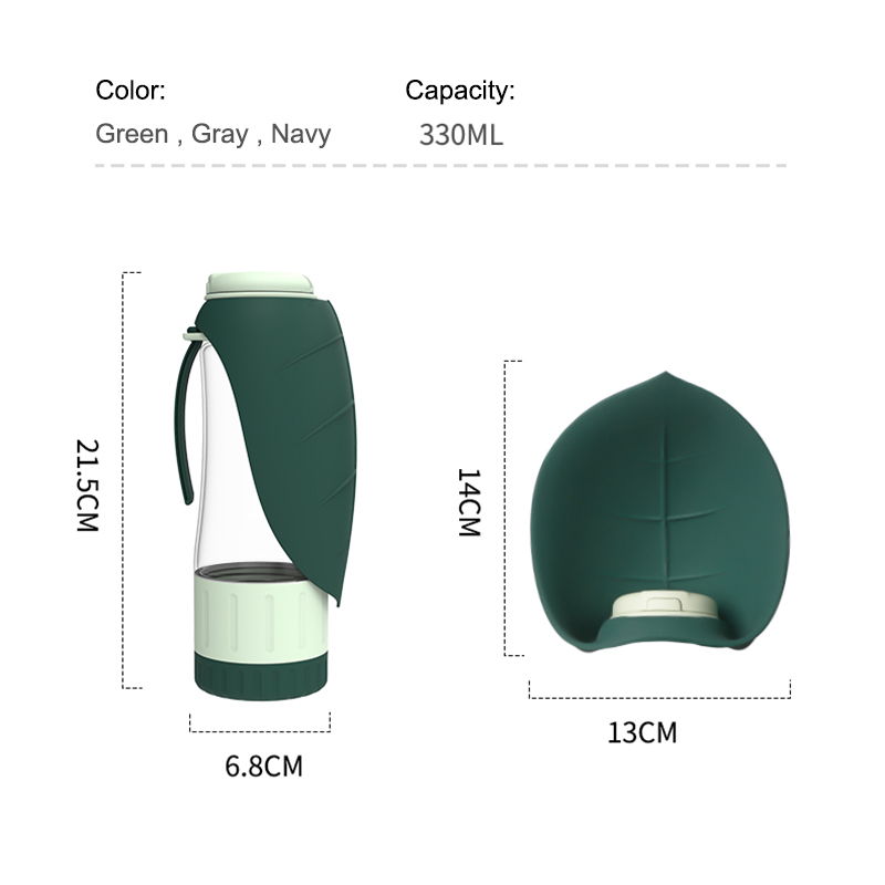 free shipping Large Dogs Portable Water Bottle Pet Foldable Silicone Leaf Bowls Feeder For Small Dog Cat Labrador Retriever Outdoor Dispenser