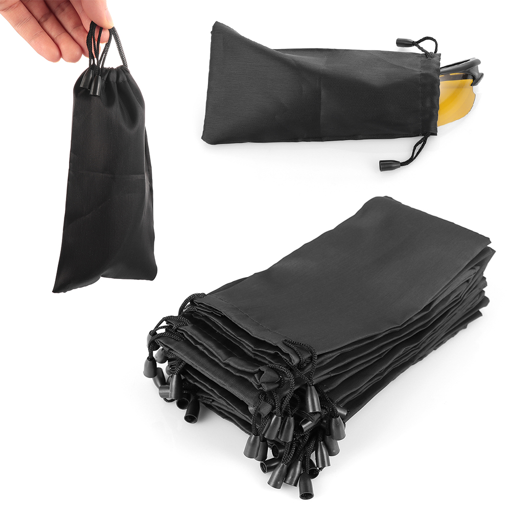 1/5/7Pcs Portable Waterproof Sunglasses Bag Dust proof Pouch Pocket Drawstring Microfiber Glasses Carry Bag Eyewear Container