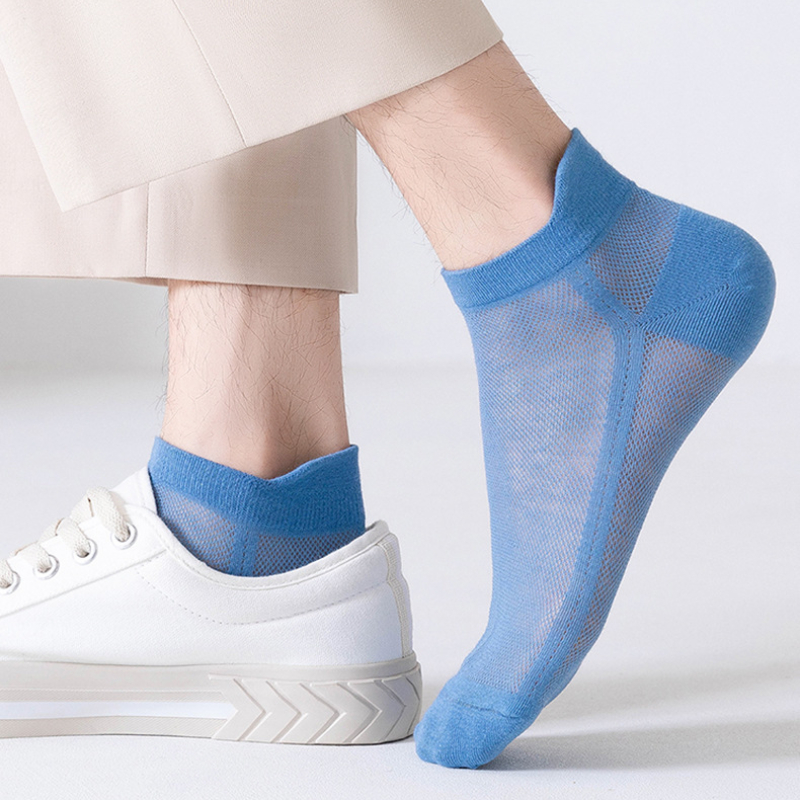 Women's Athletic Socks Sports Wear Mesh Breathable Short Socks For All Seasons Thin And Sweat Absorbent Fashion Anti Friction