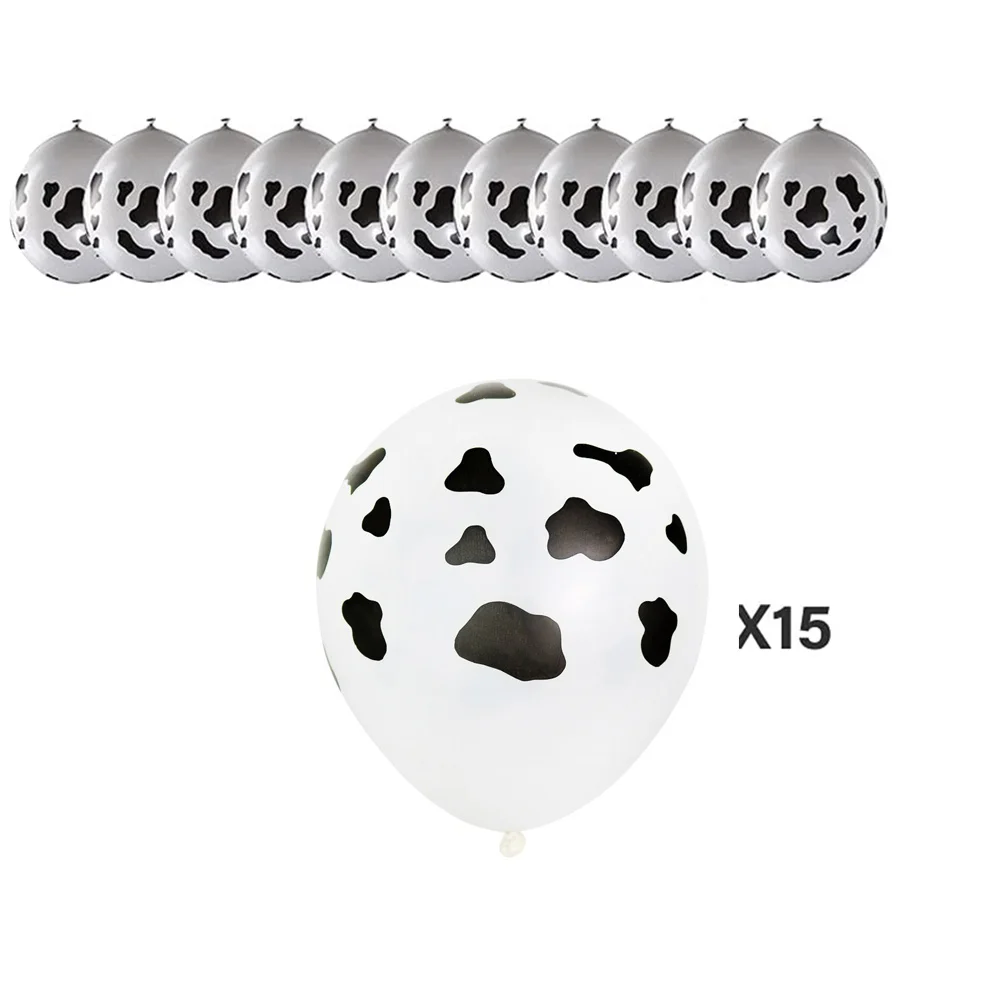 12 Inches Farm Cow Balloons Latex Print Funny Birthday Animal Themed Decorations Kid Girls Bady new 2025 Party Supplie