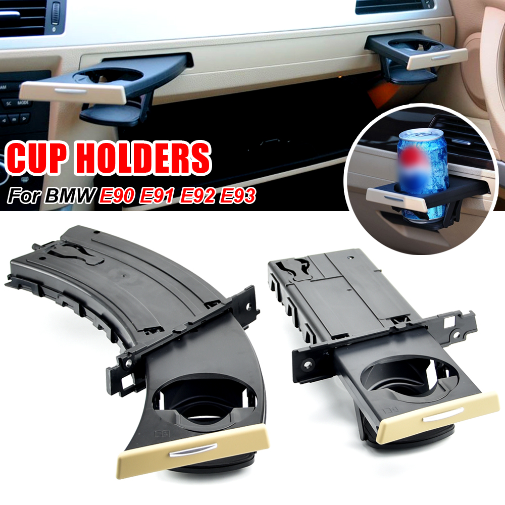For BMW 3 Series Car Front Center Console Water Cup Holder Black Beige Gray For BMW E90 E91 E92 E93 318 320 323 325 330 335i M3